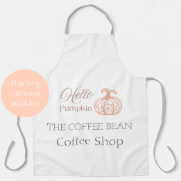 Hello Pumpkin Autumn Branding for Boutique Shop Apron