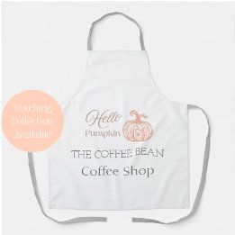 Hello Pumpkin Autumn Branding for Boutique Shop Apron