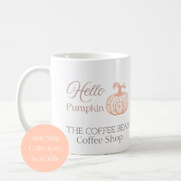 Hello Pumpkin Autumn Branding for Boutique Shop Coffee Mug
