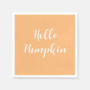 Hello Pumpkin Autumn Coffee  Napkins