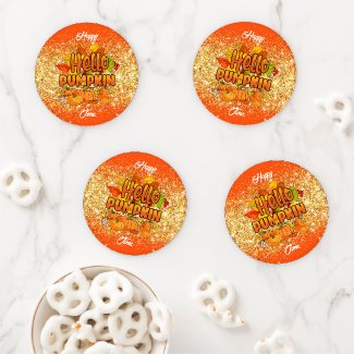 Hello Pumpkin Autumn Customize Text and Color