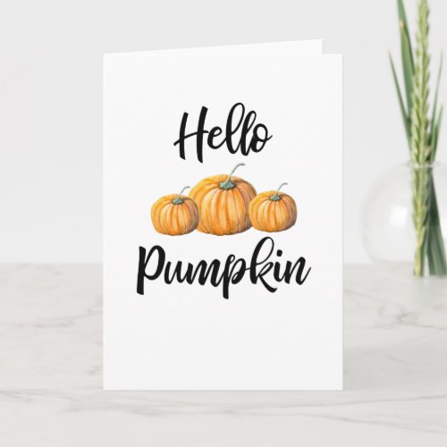 Hello Pumpkin Card