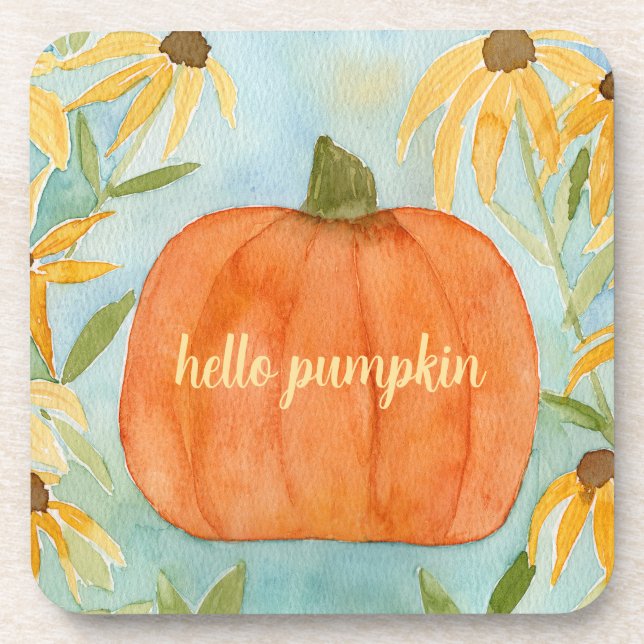 Hello Pumpkin Coaster  (Front)