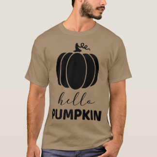 Hello Pumpkin Cute Pumpkin Fall Autumn Season Holi T-Shirt