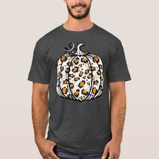 Hello Pumpkin Cute Pumpkin Spice Fall Pumpkin Leop T-Shirt