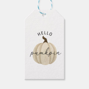 Hello Pumpkin - Fall, autumn  Gift Tags