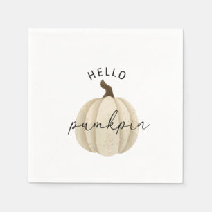 Hello Pumpkin - Fall, autumn Napkins