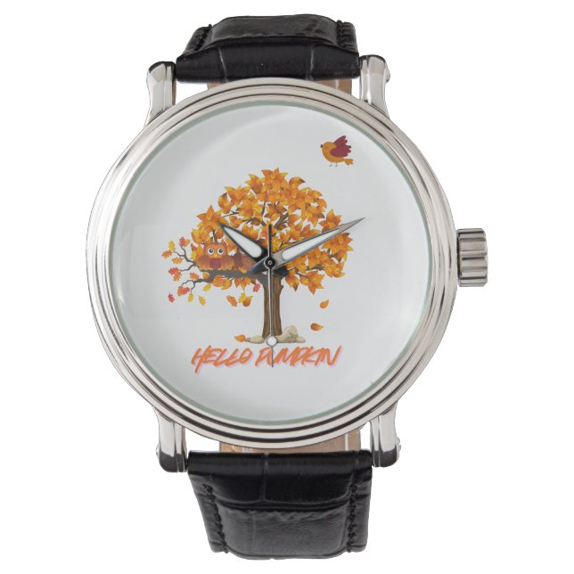 “Hello Pumpkin Fall – Cozy Autumn Far Watch (Front)
