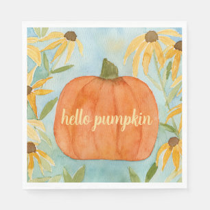 Hello Pumpkin Fall Napkins