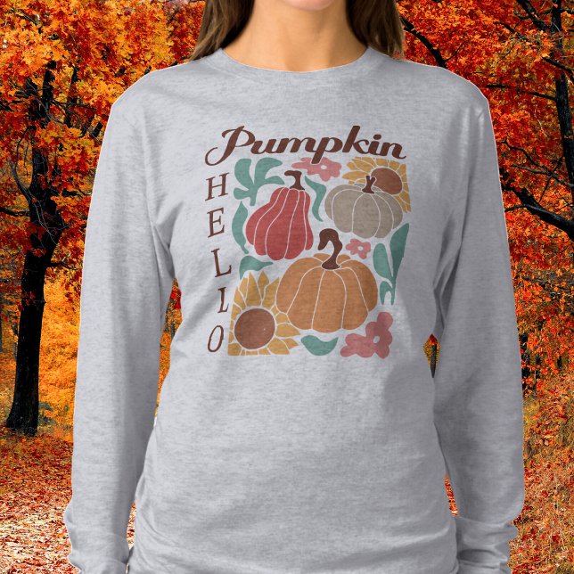 Hello Pumpkin Long Sleeve T-Shirt (Creator Uploaded)