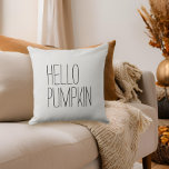 Hello Pumpkin Modern Farmhouse Throw Pillow<br><div class="desc">Check out EmmyINK's store for coordinating fall decor!</div>