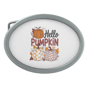 Hello Pumpkin Png, Fall Vibes Belt Buckle