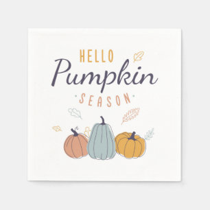 Hello Pumpkin Season Napkins