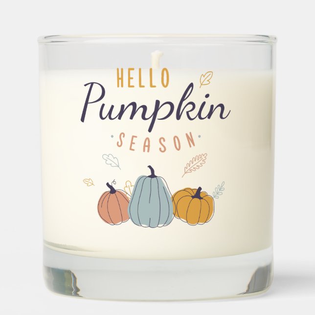 Hello Pumpkin Season Scented Candle (Front)