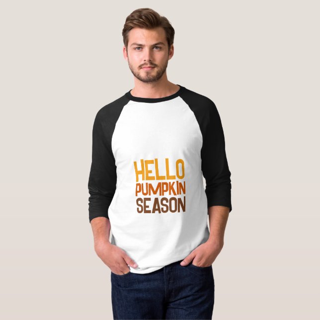 Hello Pumpkin Season T-Shirt (Front Full)