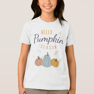 Hello Pumpkin Season Tri-Blend Shirt