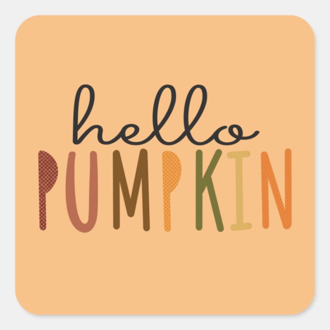 Hello Pumpkin Sticker (Front)