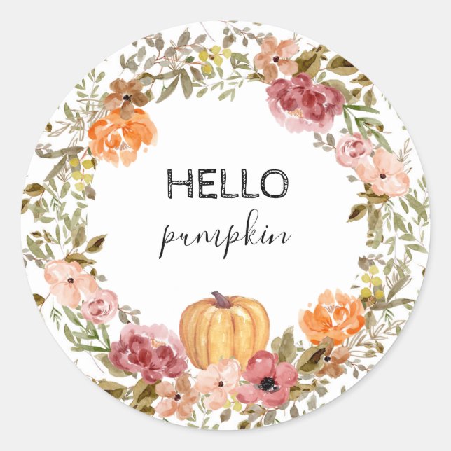 Hello Pumpkin Stickers (Front)