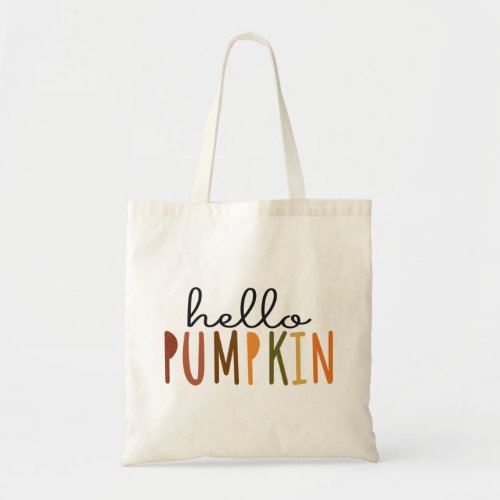 Hello Pumpkin Tote Bag