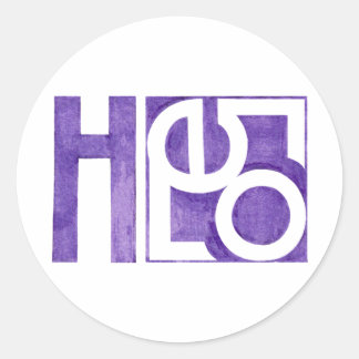 Hello purple Sticker
