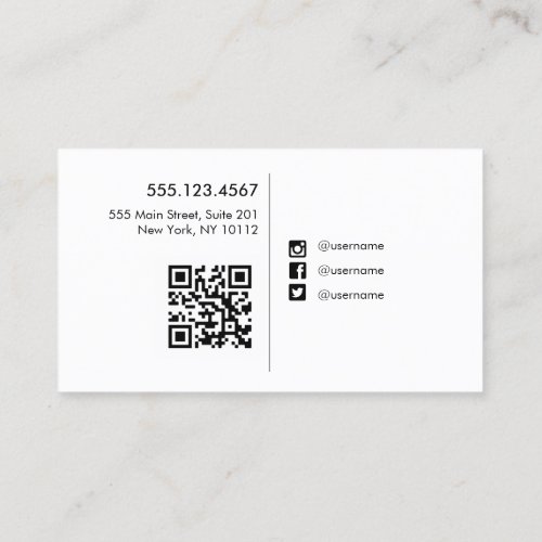 HELLO QR Code Social Media Icons Networking   Busi Business Card