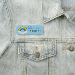 hello rainbow business company staff employee name name tag