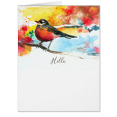 Hello Robin Greeting Extra Large (Front)