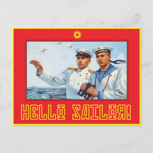 Hello Sailor1 Postcard (Front)