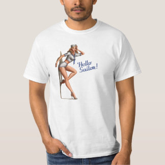 Hello Sailor! Pin Up Girl T-Shirt