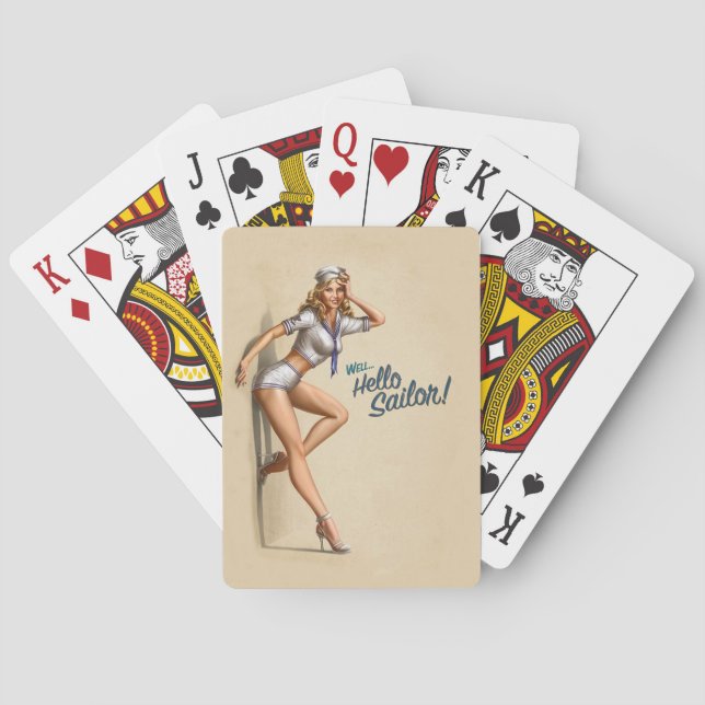 Hello Sailor Poker Cards (Back)
