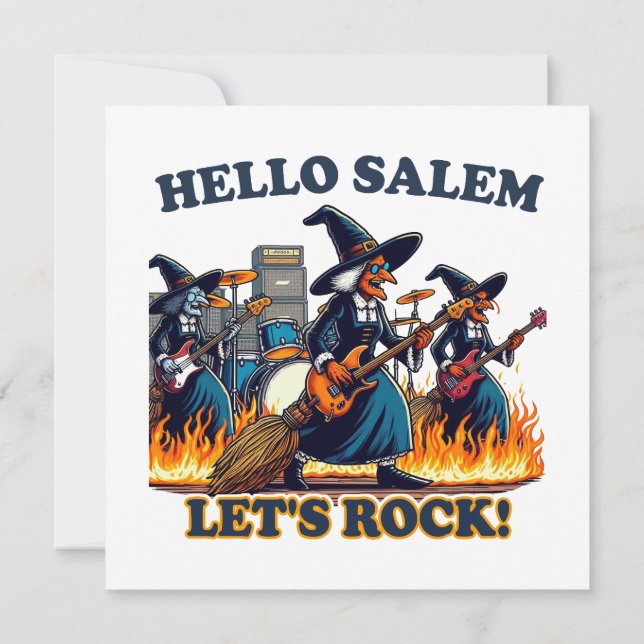 Hello Salem Massachusetts Witch Rock Band (Back)