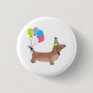 hello sausage dog dachshund dog lover keychain but button