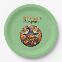 Hello Scary Hallowe'en Pumpkin