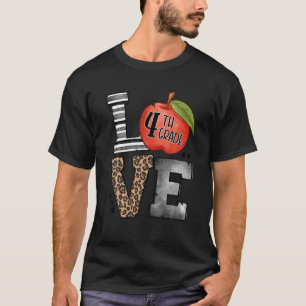 Hello School Back To School 4Th Grade Happy Class T-Shirt