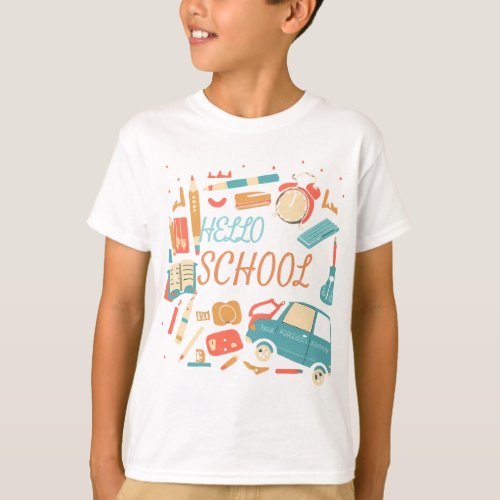 Hello school_new academy year T_Shirt