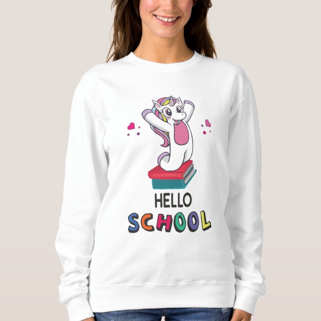 Hello School Sweatshirt (Front)