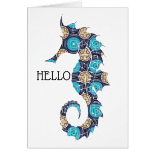 Hello Seahorse Cards