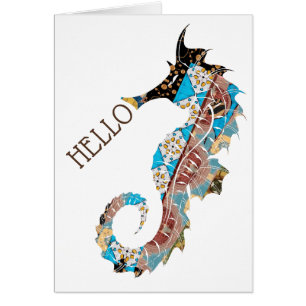 Hello Seahorse Cards