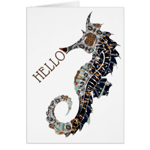 Hello Seahorse Cards