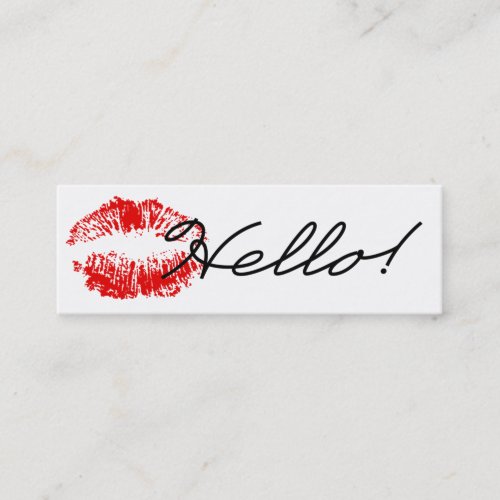 Hello! Sealed with a Kiss Business Card