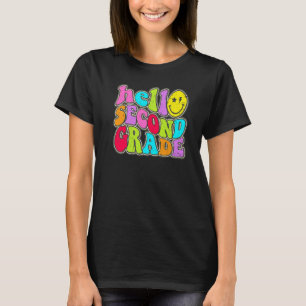 Hello Second 2nd Grade Teacher First Day Of School T-Shirt
