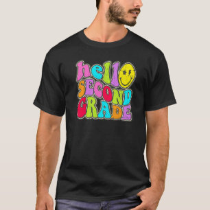 Hello Second 2nd Grade Teacher First Day Of School T-Shirt