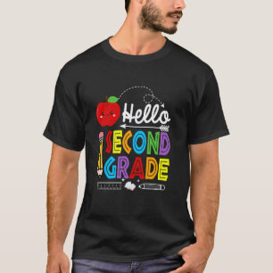 Hello Second Grade 2nd Grade Back to School Teache T-Shirt