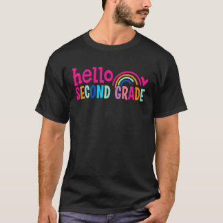 Hello Second Grade Back to School 2nd Grade Teache T-Shirt