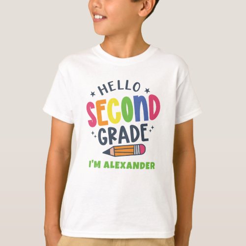 Hello second grade back to school T_Shirt