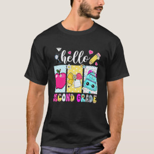 Hello Second Grade Coquette First Day Of School Te T-Shirt