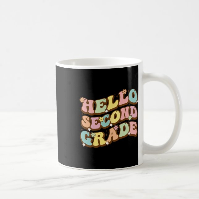 Hello Second Grade For Teachers Students  Coffee Mug (Right)