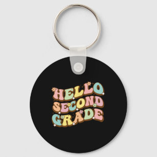 Hello Second Grade For Teachers Students Keychain
