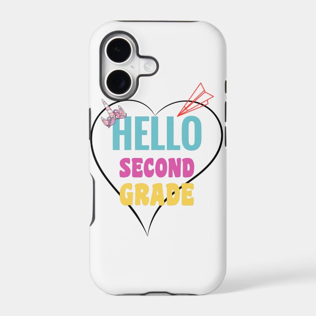 Hello Second Grade Iphone Case (Back)