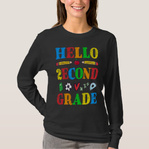Hello Second Grade Kids 2nd Grade Class Back to S T-Shirt